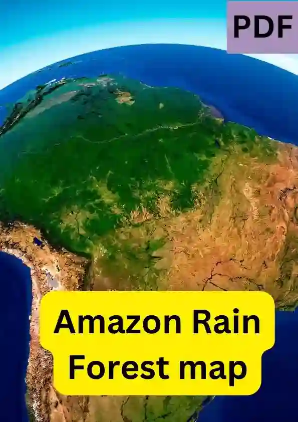 Amazon Rain Forest map