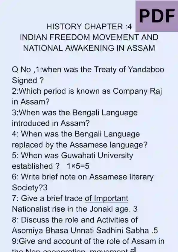 Role Of Assam In Freedom Movement