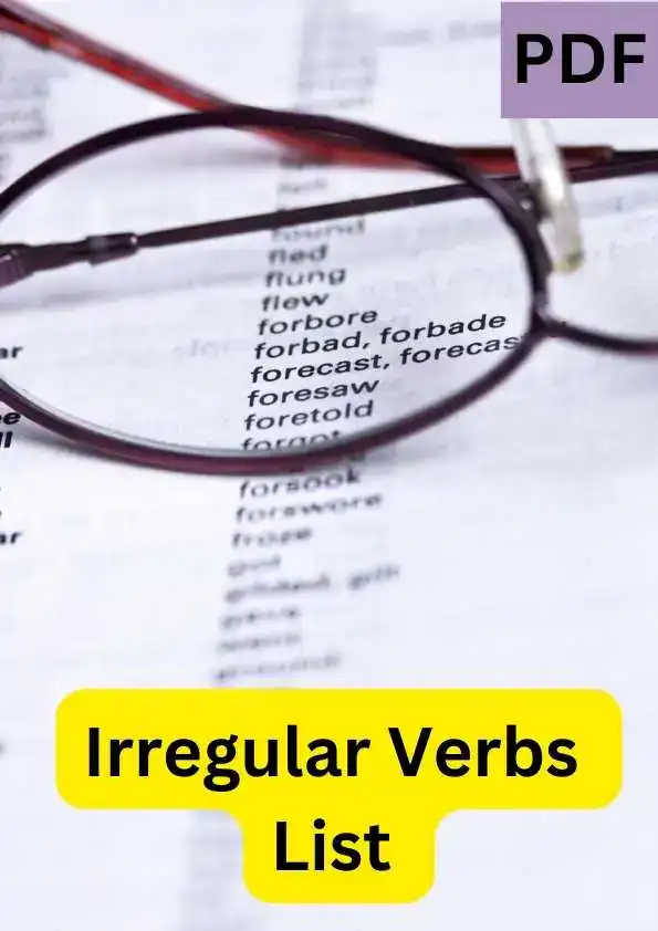 Irregular Verbs List