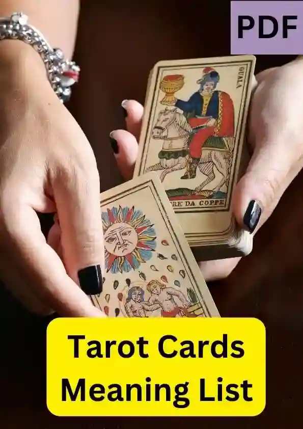 Tarot Cards Meaning List