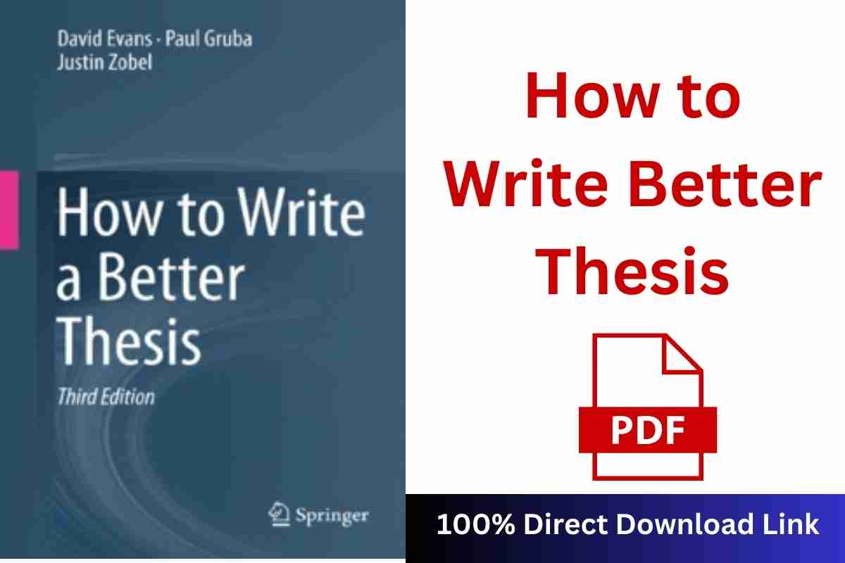 how to write a better thesis pdf download