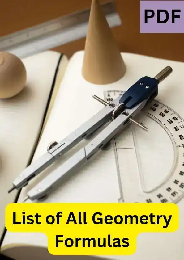 List of All Geometry Formulas