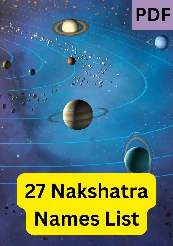 27 Nakshatra Names List