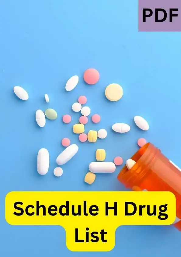 Schedule H Drug List