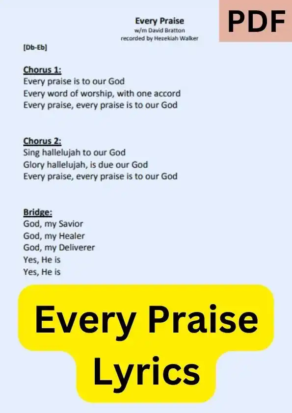 Every Praise Lyrics