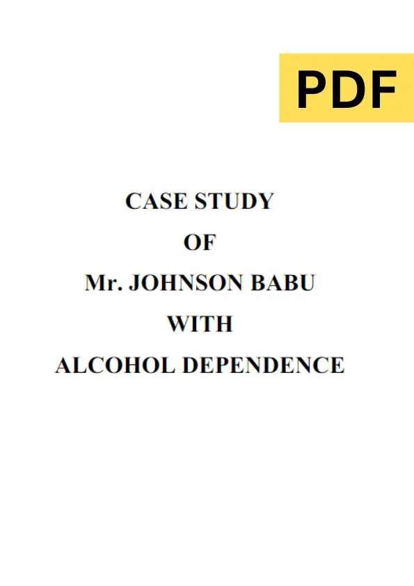 Case Study Alcoholism