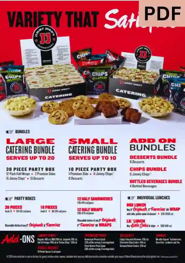 Jimmy John’s Menu